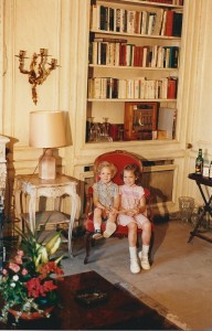 Brian and Clemence in the living room